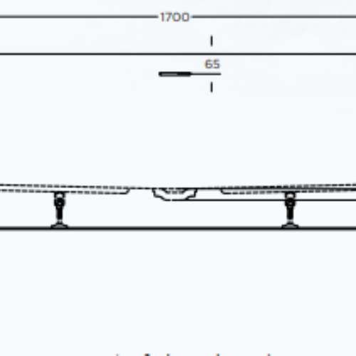 BATHS - ECO Wall Faced Free Standing Bath Tub