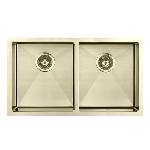 SINKS AND TROUGHS - Atlas Double Square Under Mount Sink