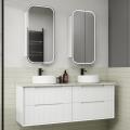 Flauto Wall Hung Vanity Cabinet w/ Stone Top