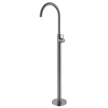 Mica Freestanding Bath Mixer - Gun Metal Grey