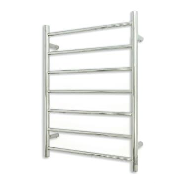 7 Bar Heated Towel Ladder - Round - 240 Volt - Chrome