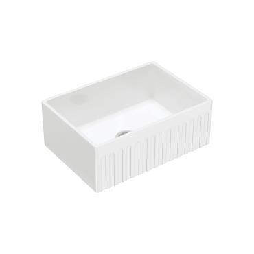 Charlton Single Butler Sink Small - White (Gloss)