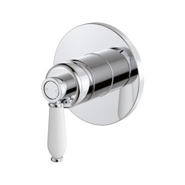 Eleanor Wall Mixer Ceramic Handle - Brushed Nickel