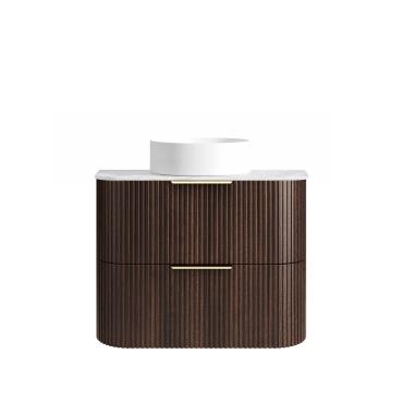 Havana Wall Hung Vanity - Sable Walnut