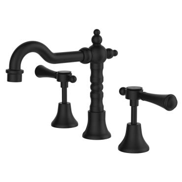 Lillian Lever Basin Set - Black (Matt)