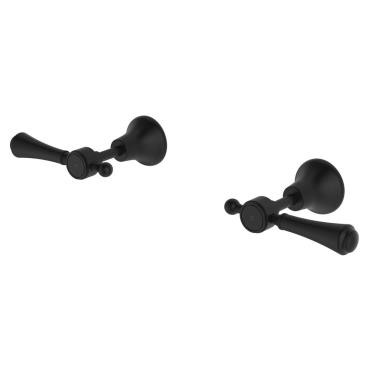 Lillian Lever Wall Top Assemblies - Black (Matt)