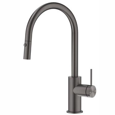 Mica Pull Out Sink Mixer - Gun Metal Grey