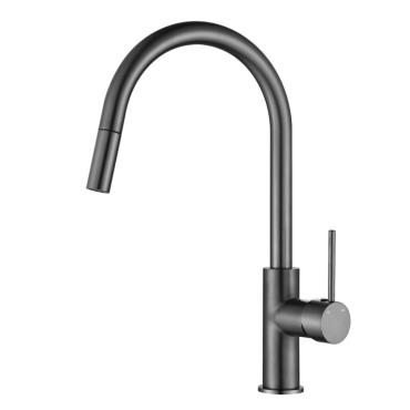 Pull out Sink Mixer - Gun Metal Grey
