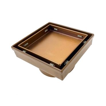 Radiant Tile Insert Waste - Brushed Bronze