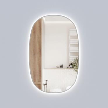 Valmont Vertical 580mm LED Mirror - Brushed Nickel