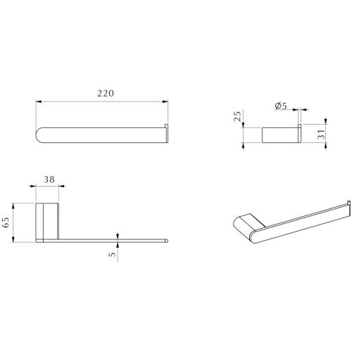 ACCESSORIES - Supra Hand Towel Holder