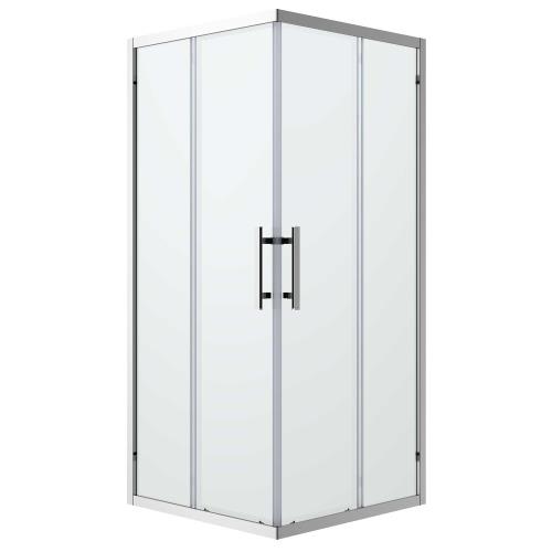 SHOWERS - Louve Corner Slider Shower Screen