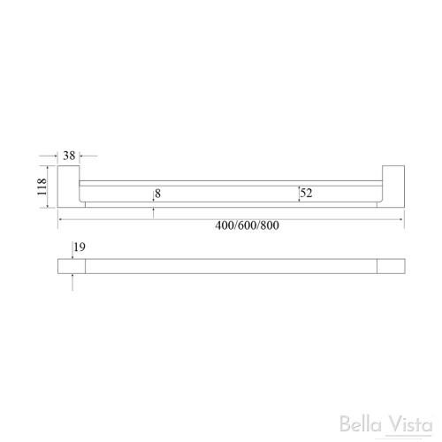 ACCESSORIES - Milos Double Towel Rail