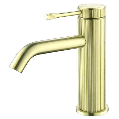 TAPWARE - Mica Fluted Basin Mixer - French Gold