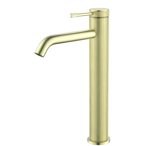 TAPWARE - Mica Fluted Tall Basin Mixer - French Gold