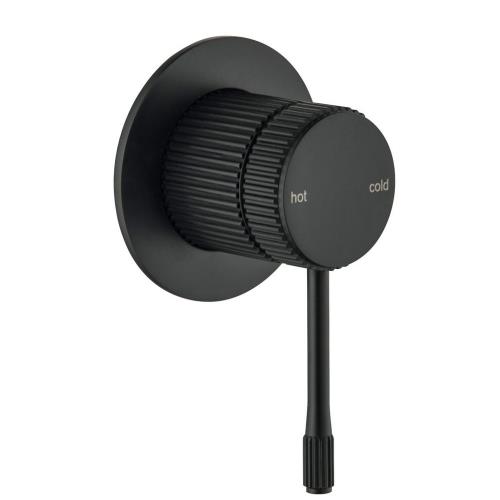 TAPWARE - Mica Fluted Shower Mixer - Black