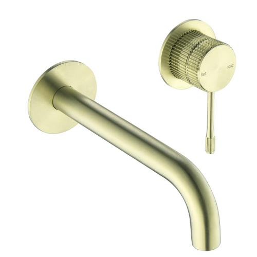 TAPWARE - Mica Fluted Wall-Spout Combo - French Gold