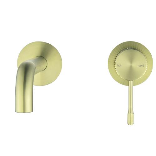 TAPWARE - Mica Fluted Wall-Spout Combo - French Gold