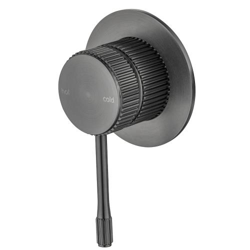 TAPWARE - Mica Fluted Shower Mixer - Gunmetal
