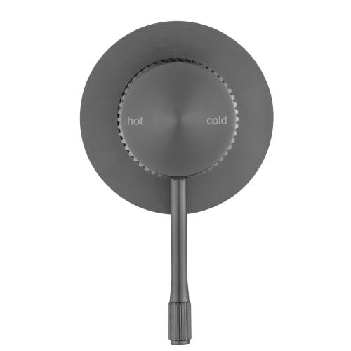 TAPWARE - Mica Fluted Shower Mixer - Gunmetal