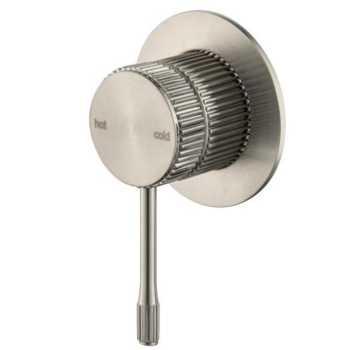 TAPWARE - Mica Fluted Shower Mixer - Brushed Nickel