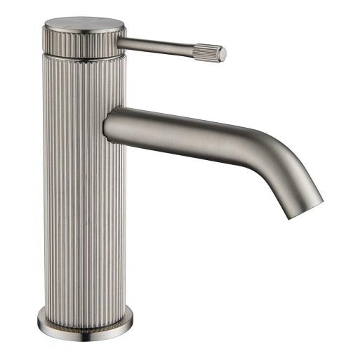 TAPWARE - Mica Fluted Basin Mixer - Brushed Nickel