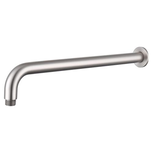 SHOWERS - Mica Wall Shower Arm - 450mm - Curved - Brushed Nickel
