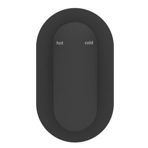 TAPWARE - Lantra Shower Mixer - Oval Plate - Black