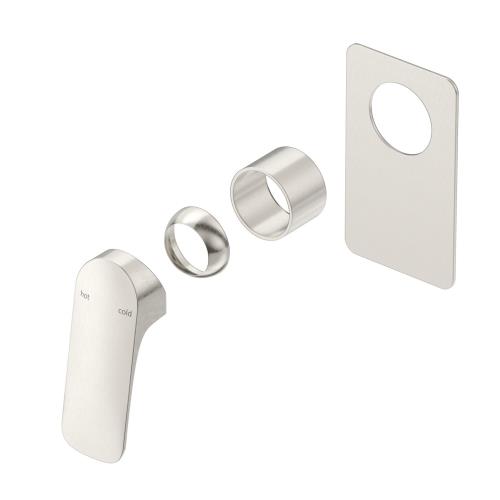 TAPWARE - Kaza Shower Mixer - Square Plate - Brushed Nickel