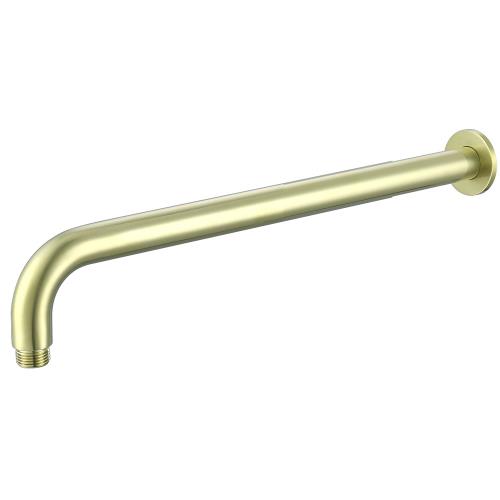 SHOWERS - Mica Wall Shower Arm - 450mm - Curved - French Gold