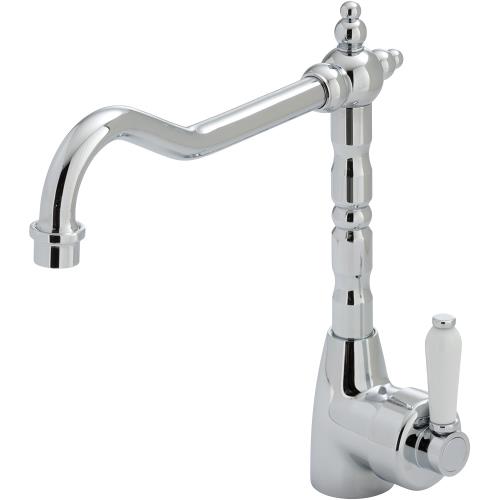 TAPWARE - Eleanor Shepherds Crook Sink Mixer Ceramic Handle