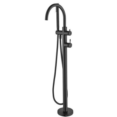 TAPWARE - Mica Fluted Freestanding Bath Mixer with Hand Shower