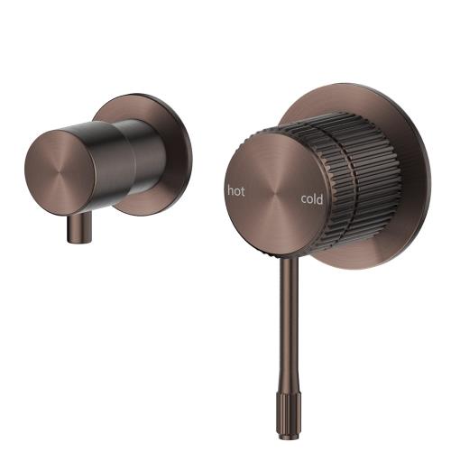 TAPWARE - Mica Fluted Shower Mixer Diverter - Sideways