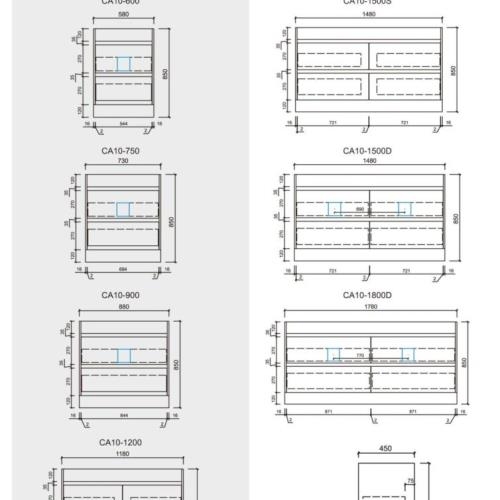 VANITIES - Max Floor Vanity Cabinet Only