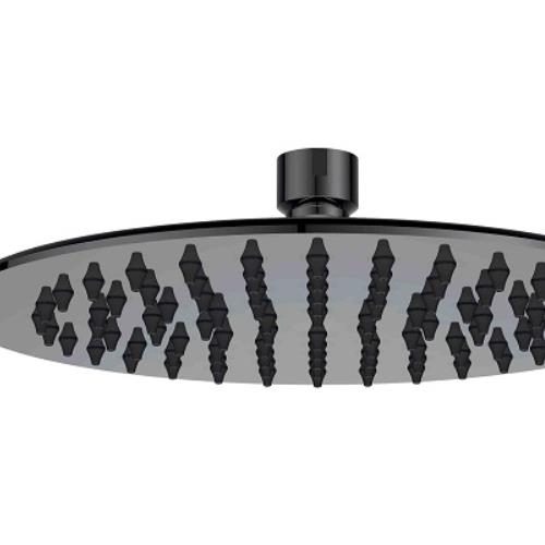 TAPWARE - 200mm Round Shower Head  Black