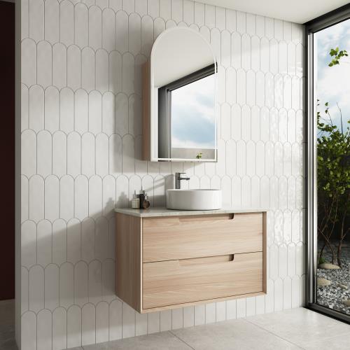 VANITIES - Ainsley Wall Hung Vanity w/ Ceramic Top