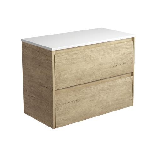 VANITIES - Amato Scandi Oak Wall Hung Vanity Cabinet Only