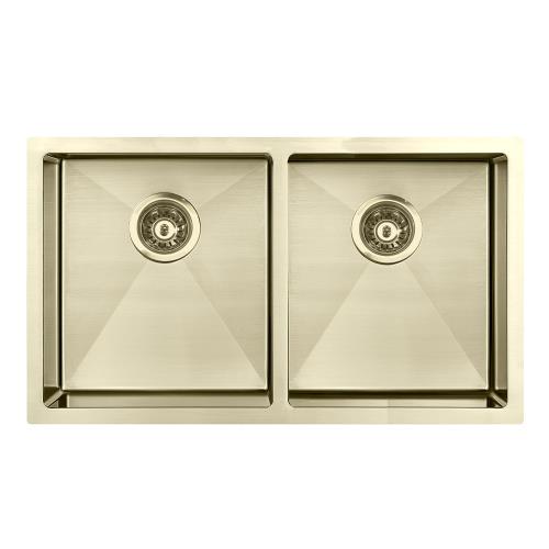 SINKS AND TROUGHS - Atlas Double Square Under Mount Sink