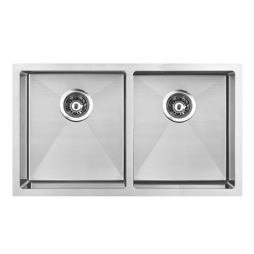 SINKS AND TROUGHS - Atlas Double Square Under Mount Sink
