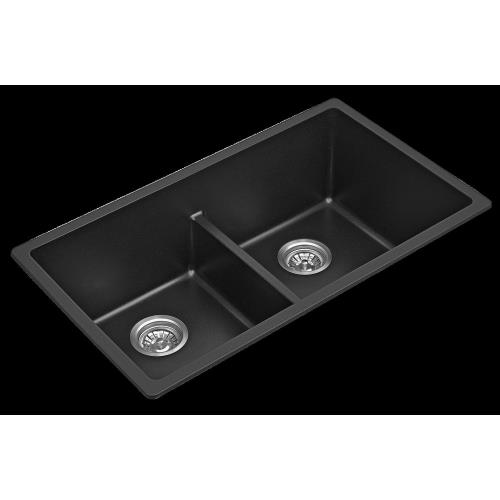 SINKS AND TROUGHS - BLACK Double Bowl Sink