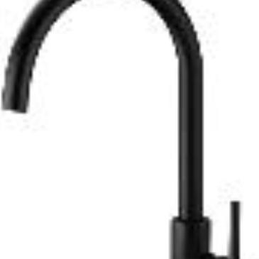 TAPWARE - Black Rondo High Rise Kitchen Mixer