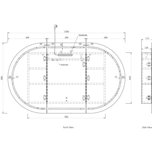 MIRRORS AND CABINETS - Bondi LED Shaving Cabinet - 
