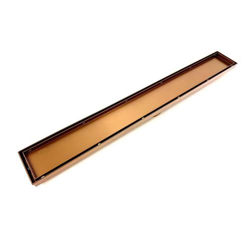 SHOWERS - Brushed Bronze Shower Channels - Tile Insert