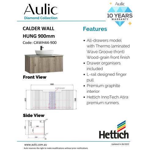 VANITIES - Calder Wall Hung Vanity