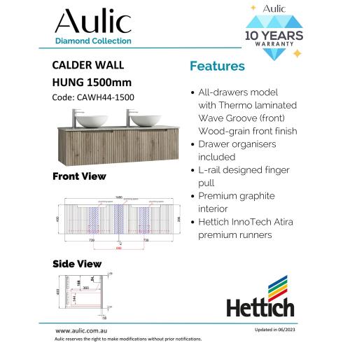 VANITIES - Calder Wall Hung Vanity