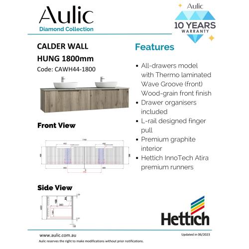 VANITIES - Calder Wall Hung Vanity