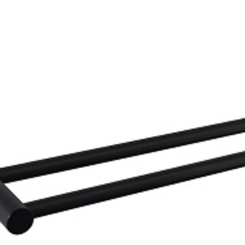 ACCESSORIES - Cosmo Black Double Towel Rail