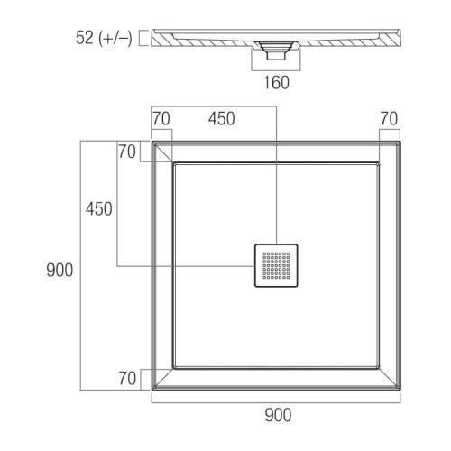 SHOWERS - ECO Shower Bases - UNDER 1000mm