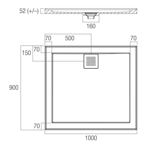 SHOWERS - ECO Shower Bases - UNDER 1000mm