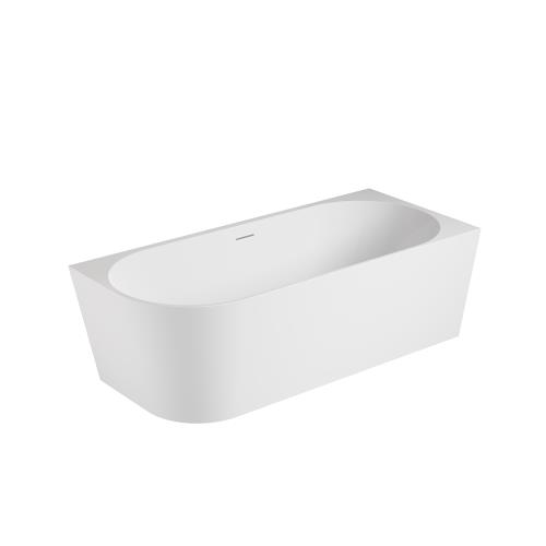 BATHS - ECO Wall Faced Corner Free Standing Bath Tub - With Overflow Right Hand Corner
